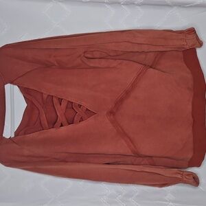 POL Women's Crisscross Back Sweatshirt PTP 24"